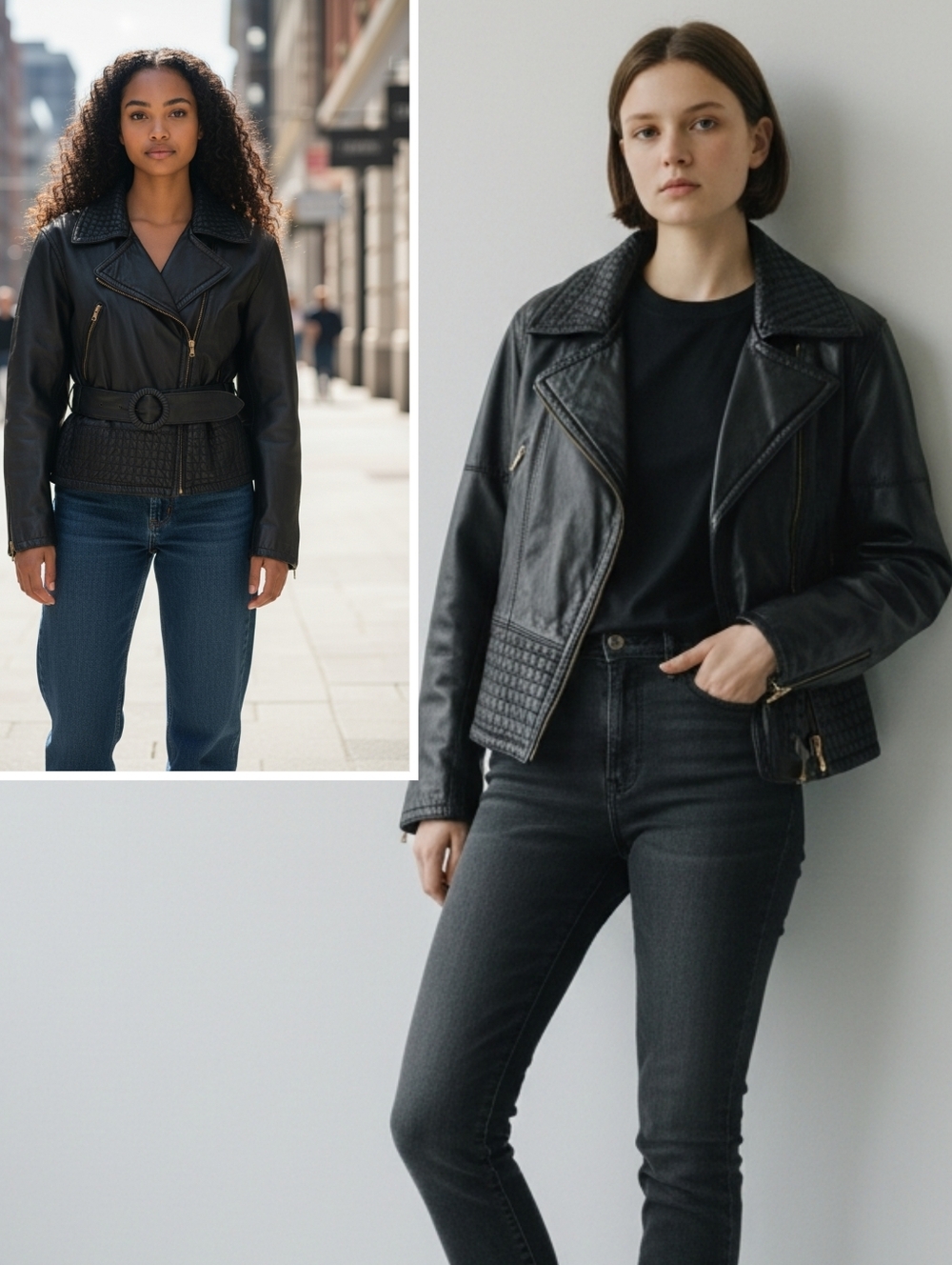 Peruzzi Florentine Tanned Handmade Black Leather Jacket Made in Italy 🇮🇹